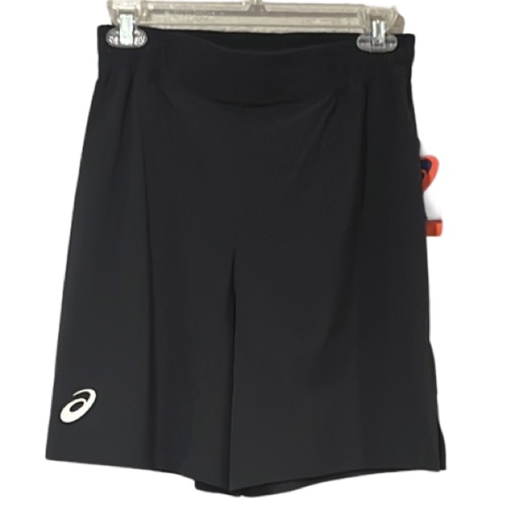 NWT ASICS Men’s Solid Athletic Stock Shorts Black, Small, Running, Workout - Picture 12 of 16